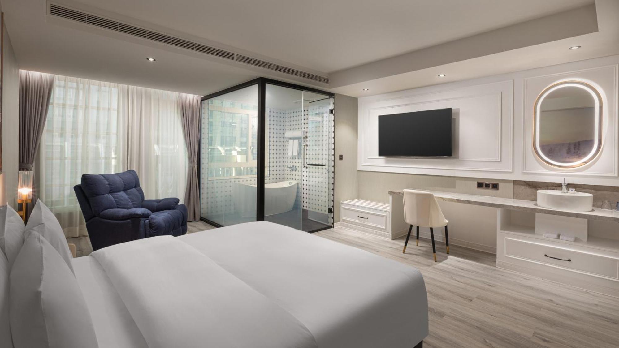 Tryp By Wyndham New Taipei Linkou 新北林口爵怡溫德姆酒店機場捷運mrta9林口站 Zewnętrze zdjęcie